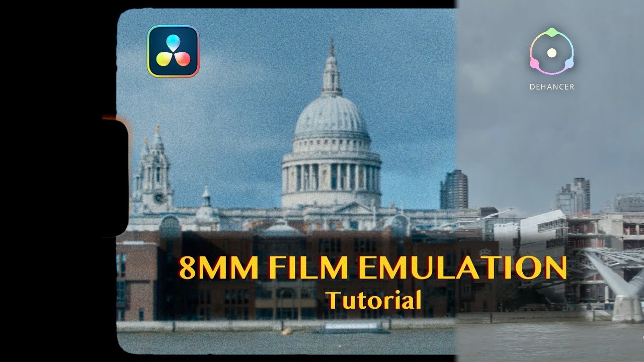 8mm film emulation - Davinci Resolve Tutorial (Dehancer)
