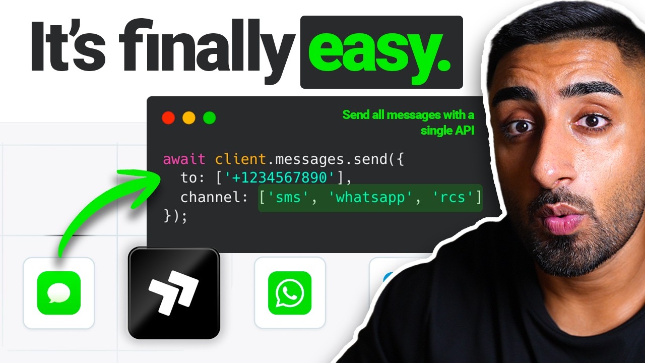The EASIEST & CHEAPEST way to send messages with your app (SMS/WhatsApp/RCS)