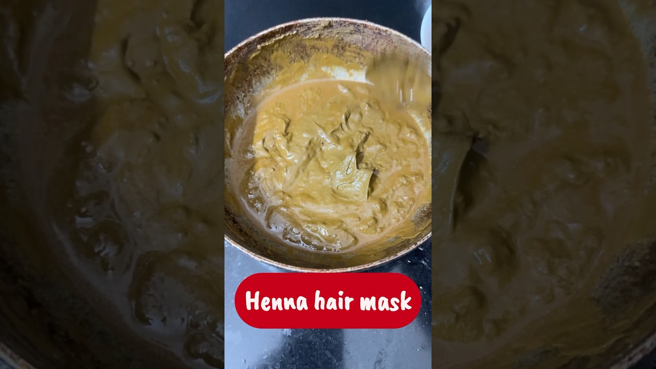 How to make henna hair mask to cover grey hair and for strong 