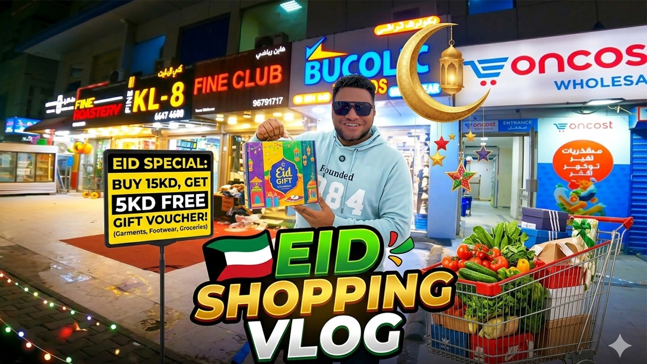 Kuwait Grand Hyper | | Eid Shopping Vlog | Kuwait | Naanum Vlogger
