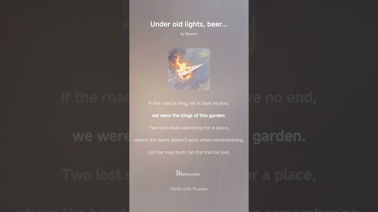 Under old lights, beer in hand