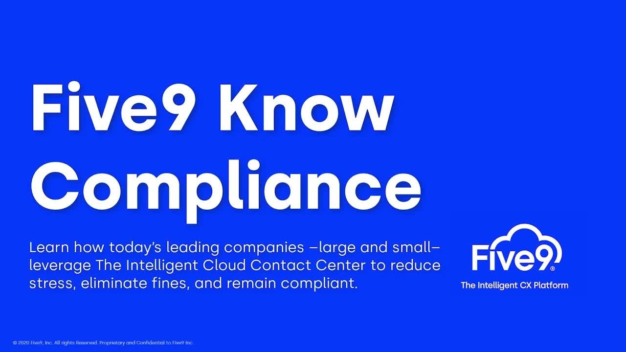 Five9 Knows Compliance