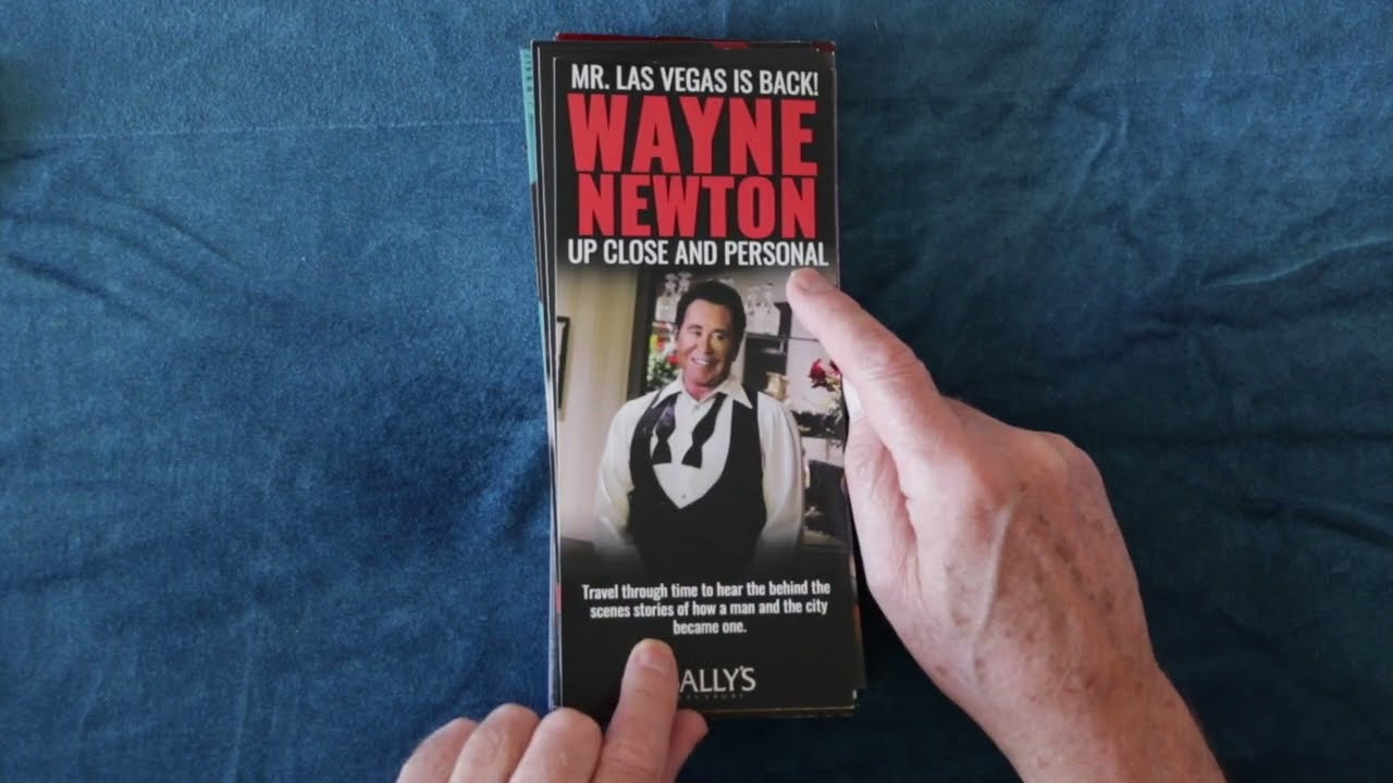ASMR, Looking at old Las Vegas shows leaflets with soft whispering.