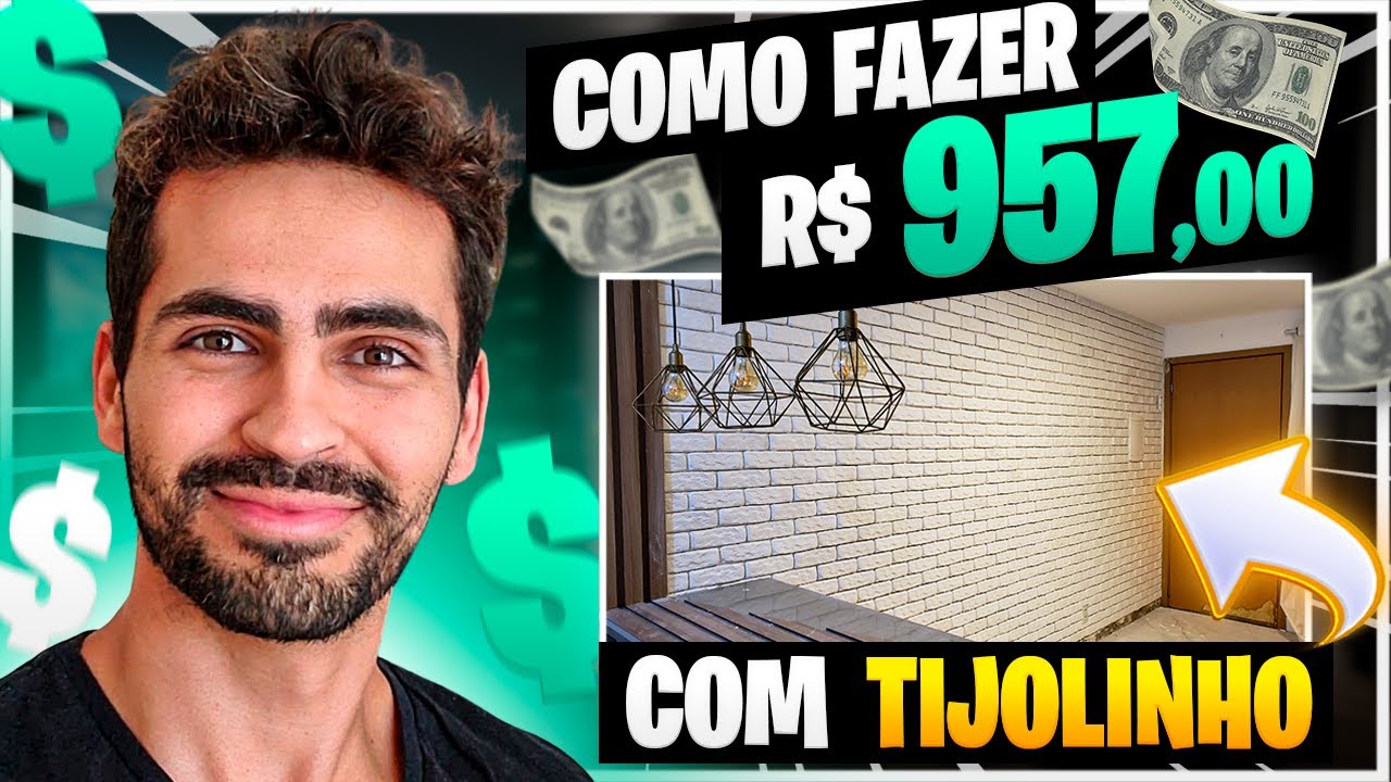 ⚡️ Como GANHAR DINHEIRO Com Tijolinho de Gesso! R$ 957 Em 1 Dia