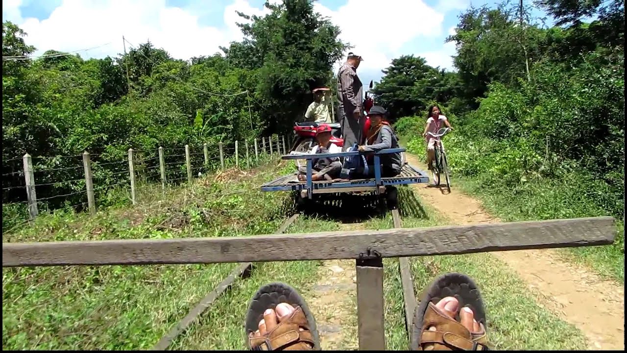 This is What Happens When Two Bamboo Trains Meet on the Bamboo Railway