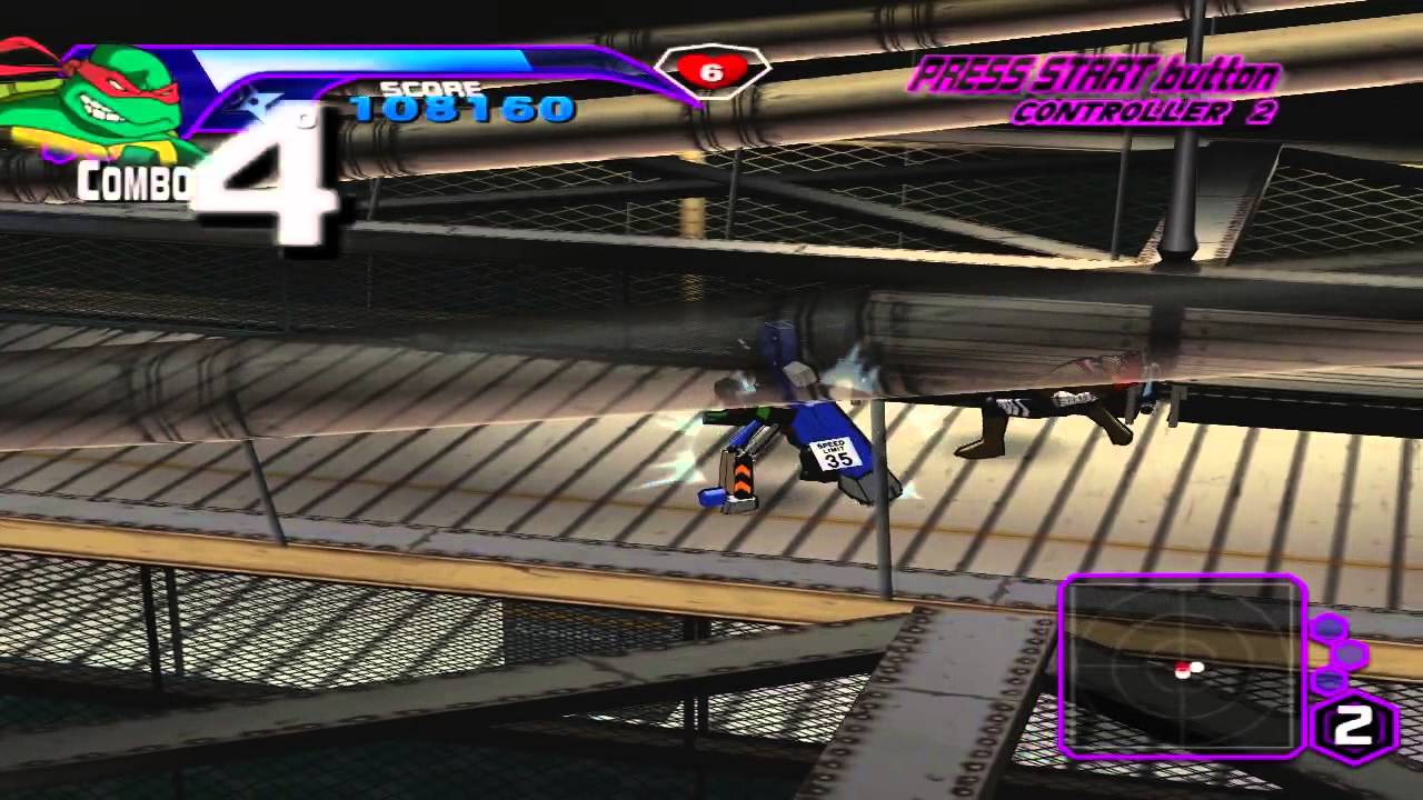 TMNT 2003 (PS2) walkthrough - Nano