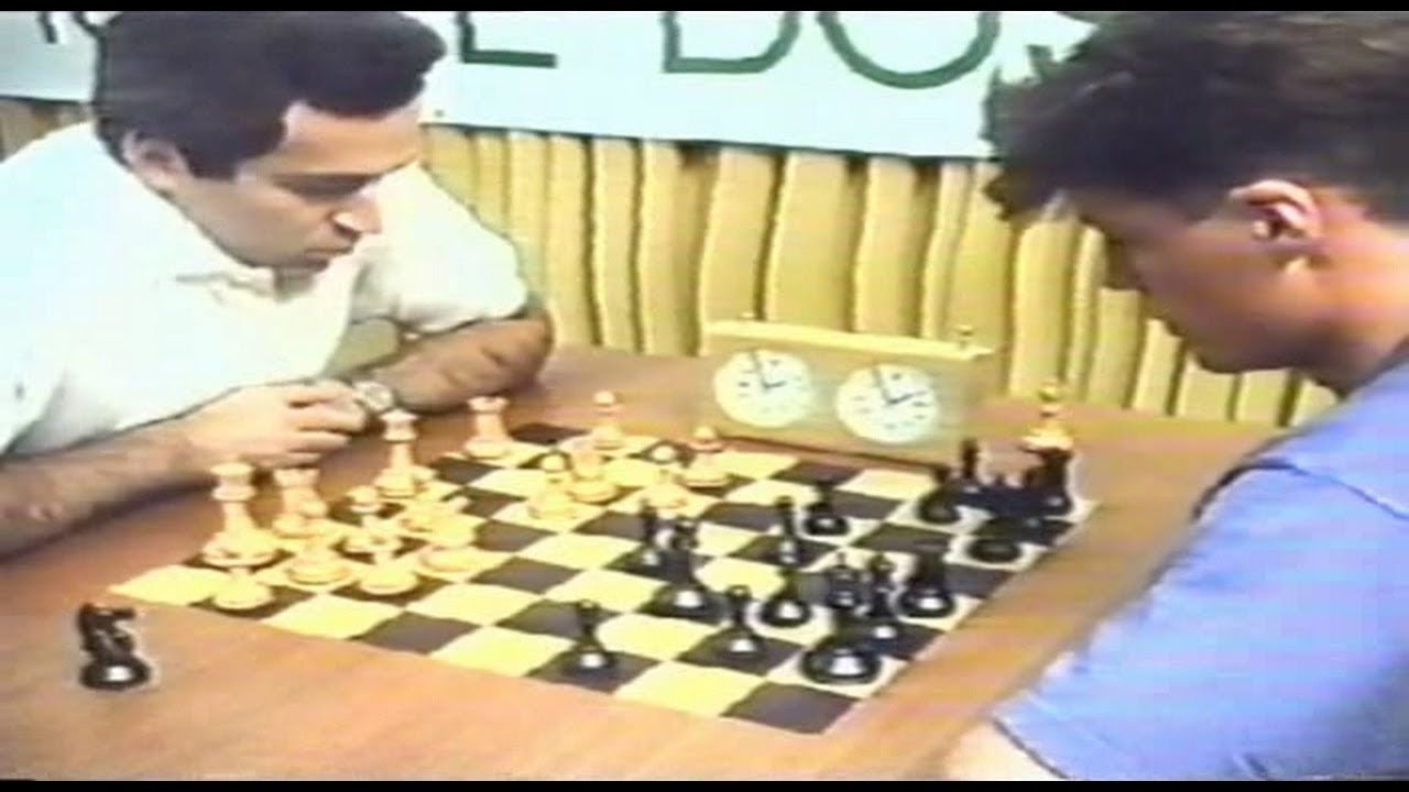 Kasparov en Mar del Plata, Argentina (octubre 12, 1992)