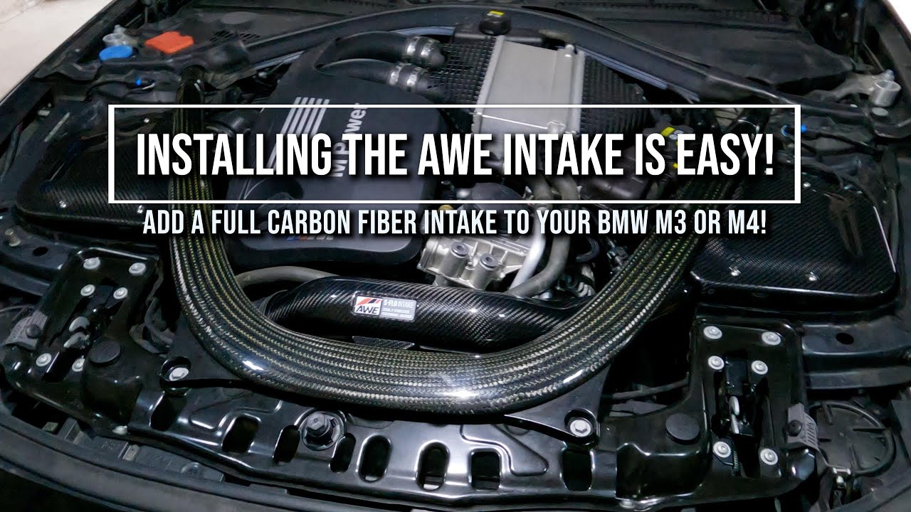 Easy DIY for your BMW M3 or M4 - AWE Tuning S-Flo carbon intake system!