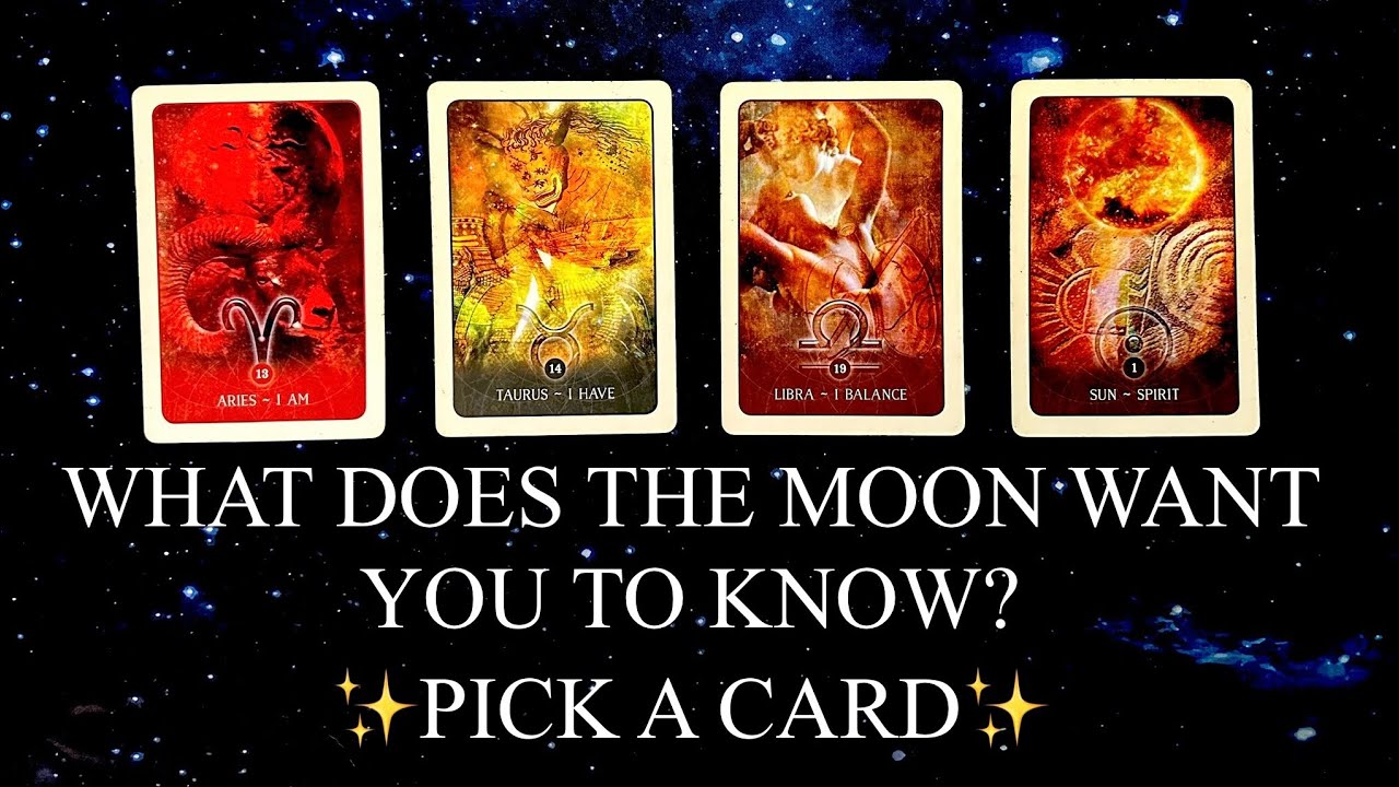 PICK A CARD | 🌕WHAT DOES THE MOON WANT YOU TO KNOW RIGHT NOW?✨