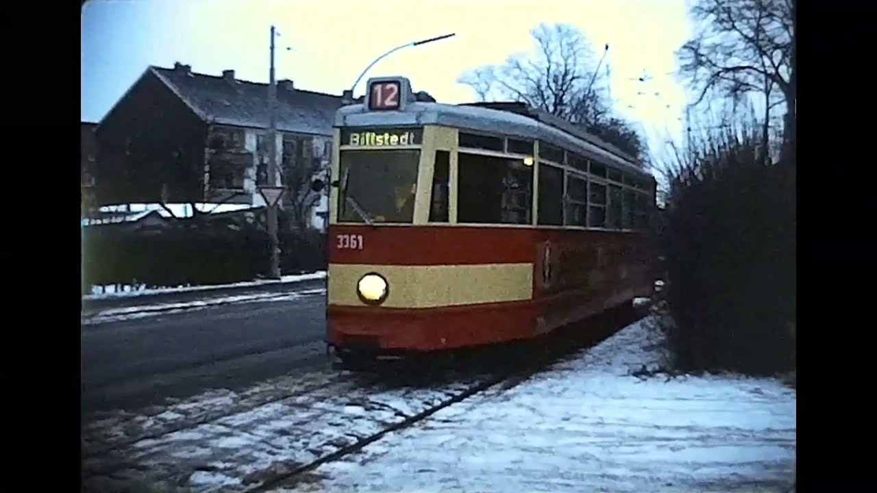 Hamburger Straßenbahn, Winterszenen Dezember 1970, 73, 75 u. 76