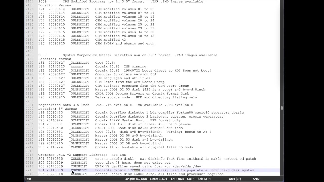 20251209 Навигация по GitHub Cromemco и файлу catalog.txt