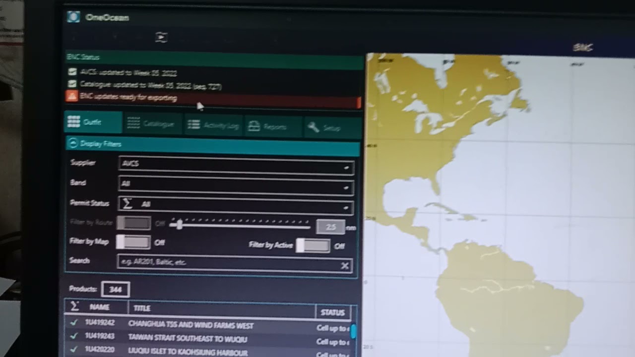 One  Ocean  weekly ENC update by internet
