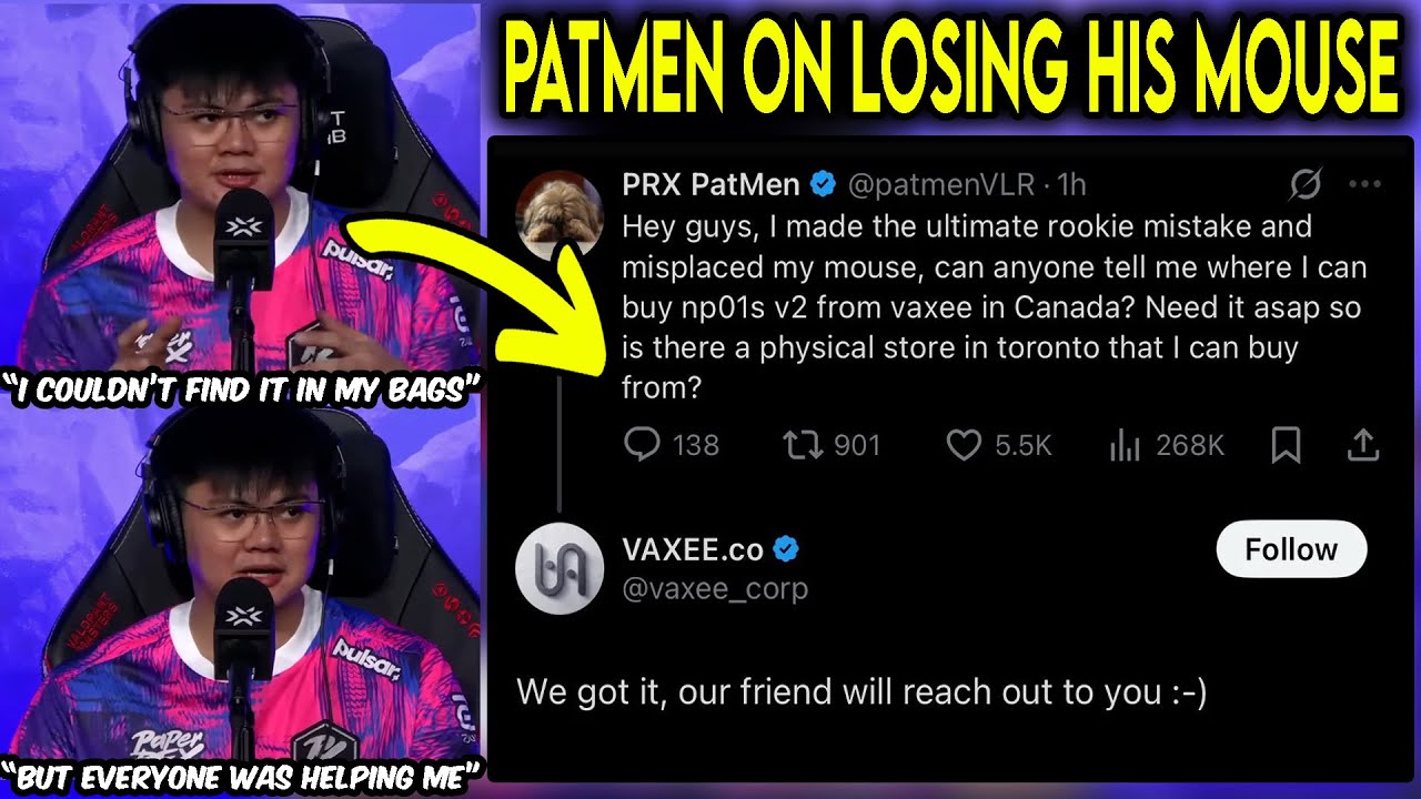 PRX PatMen Explains How He Lost His Mouse At Masters Toronto