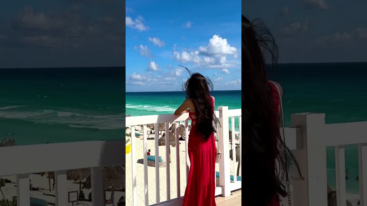 You, me and the sea! 🌊 #cancunmexico #cancun #beachvibes