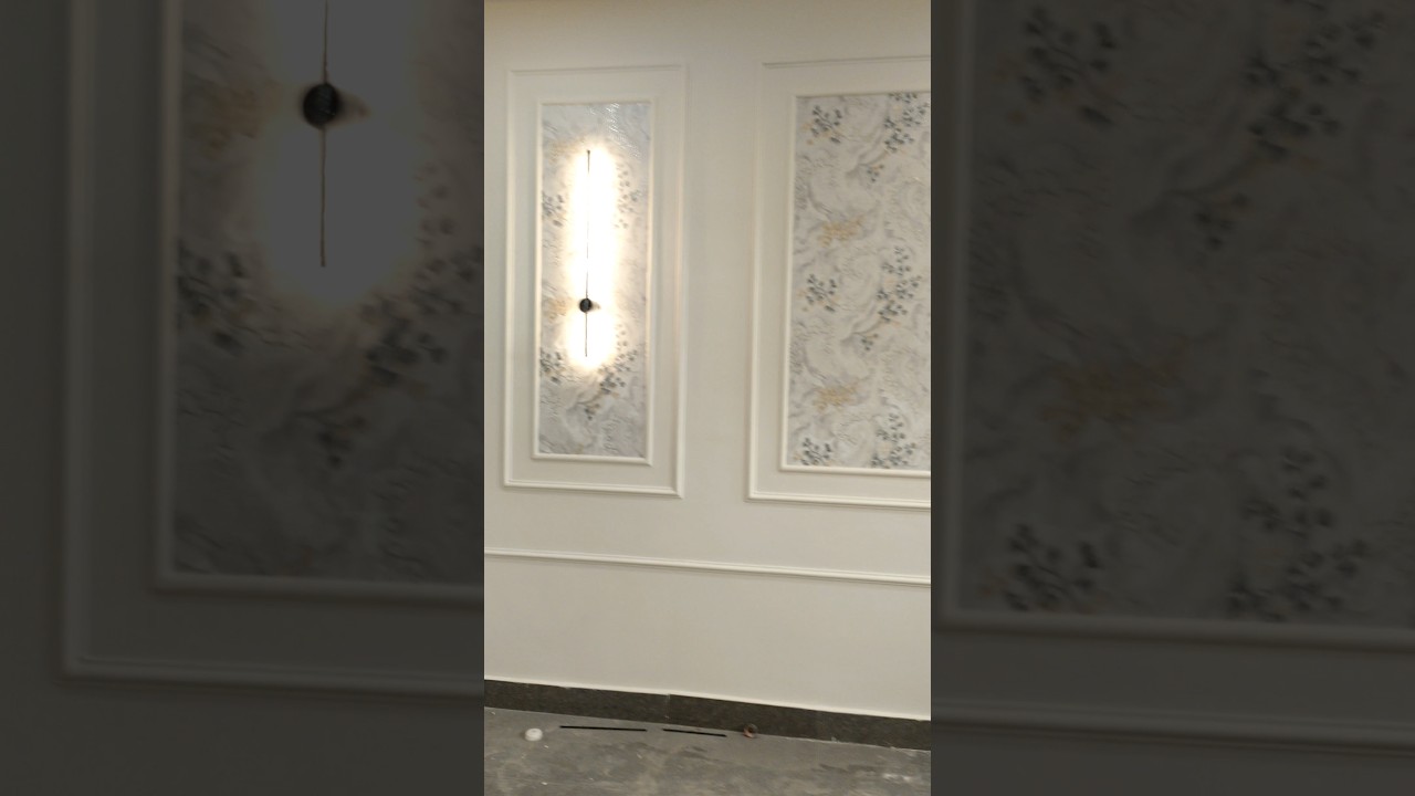 molding wallpaper #shorts #interiordesign #trending  #lucknow #modularkitchen #virqlshorts #interior