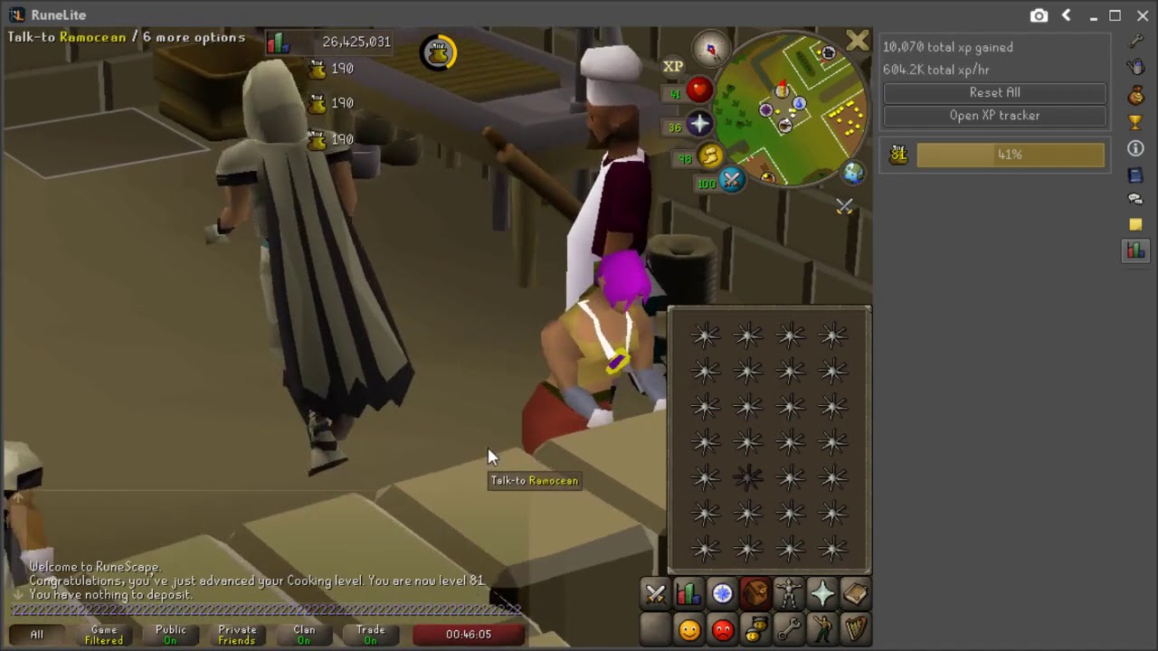 1 Tick Karambwan Cooking At Hosidius Kitchen   600K xp hr