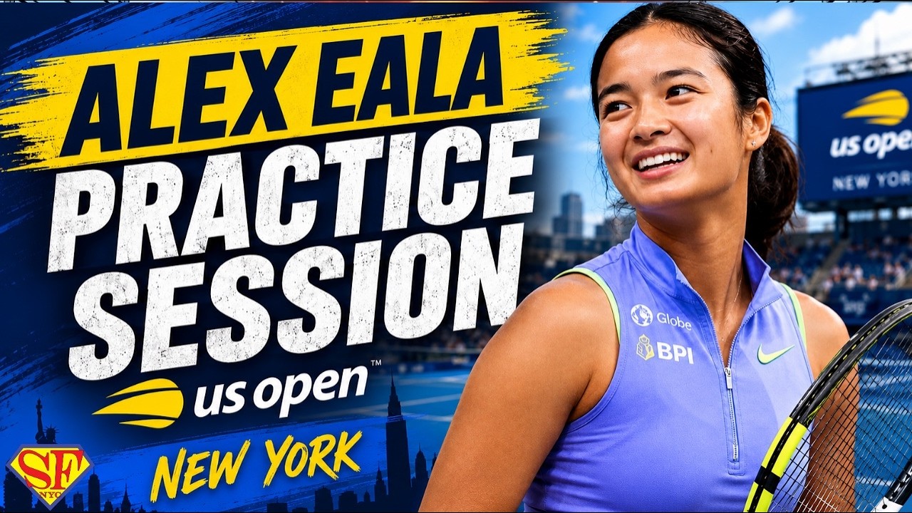 🔴 ПРЯМОЙ ЭФИР: Тренировка Алекс Эалы и Наоми Осаки | US Open 2026 🎾🇵🇭 | Нью-Йорк