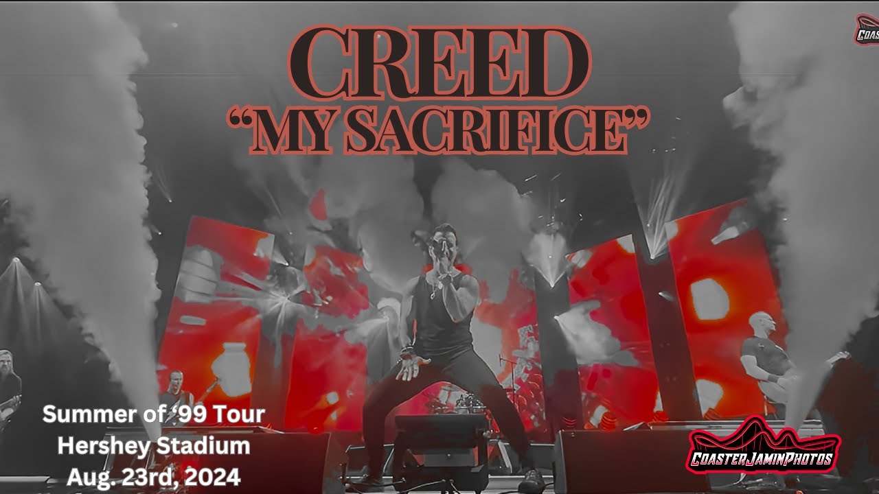 @creed My Sacrifice Front Row 4K Live From Hersheypark Stadium.