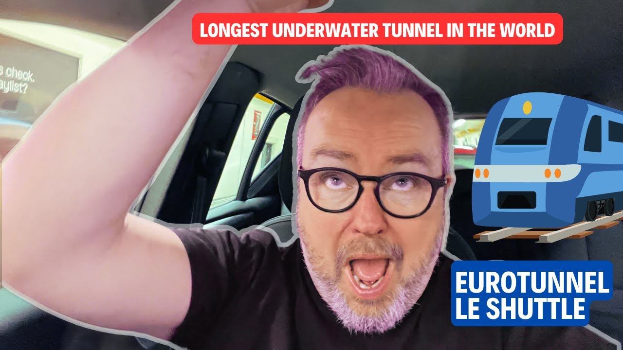 I Went UNDER the Channel in a car on a train | LeShuttle / Eurotunnel