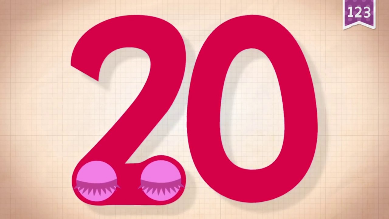 Learn Number Twenty 20 in English & Counting, Math by Endless Alphabet   Kids Educational Video