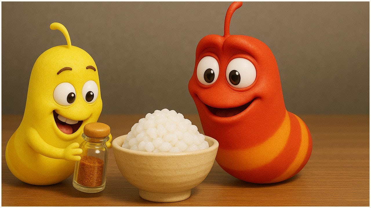 LARVA COMEDY 2025 - Rice - SEASON 3 EPISODE 30 ~ 100 🍟 LARVA CARTOONS