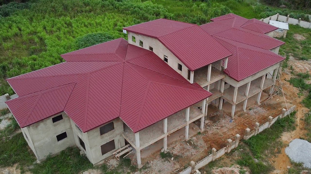 Asebu Pan African Village: Drone Shots of The Biggest House & Mansion
