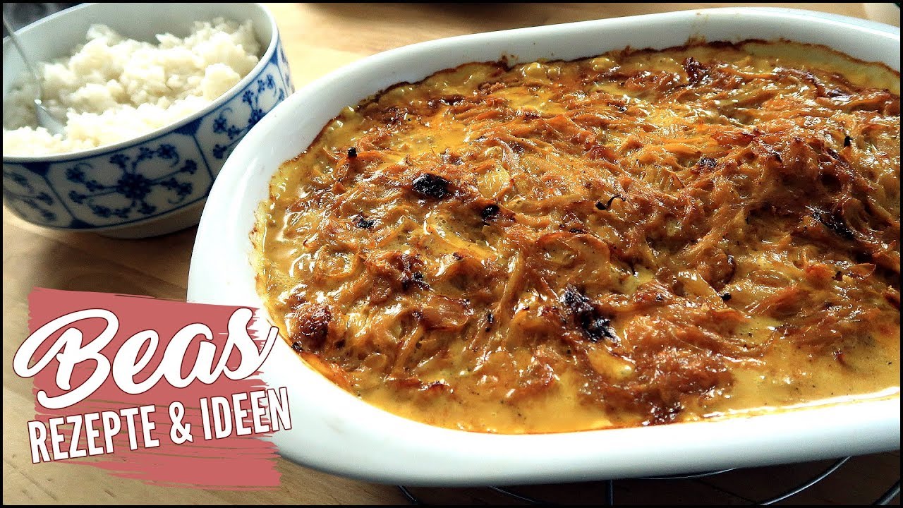 Zwiebel-Sahne Hähnchen Rezept | Hähnchenfilets aus dem Ofen selber machen