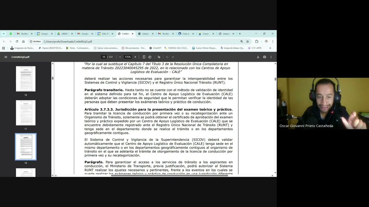 NUEVO EXÁMEN TEÓRICO Y PRÁCTICO DE CONDUCCIÓN EN LOS CALE