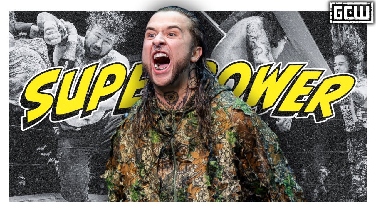 GCW - Atticus Cogar Defends His GCW World Title Against Bear Bronson! | #SUPERPOWERSLAM