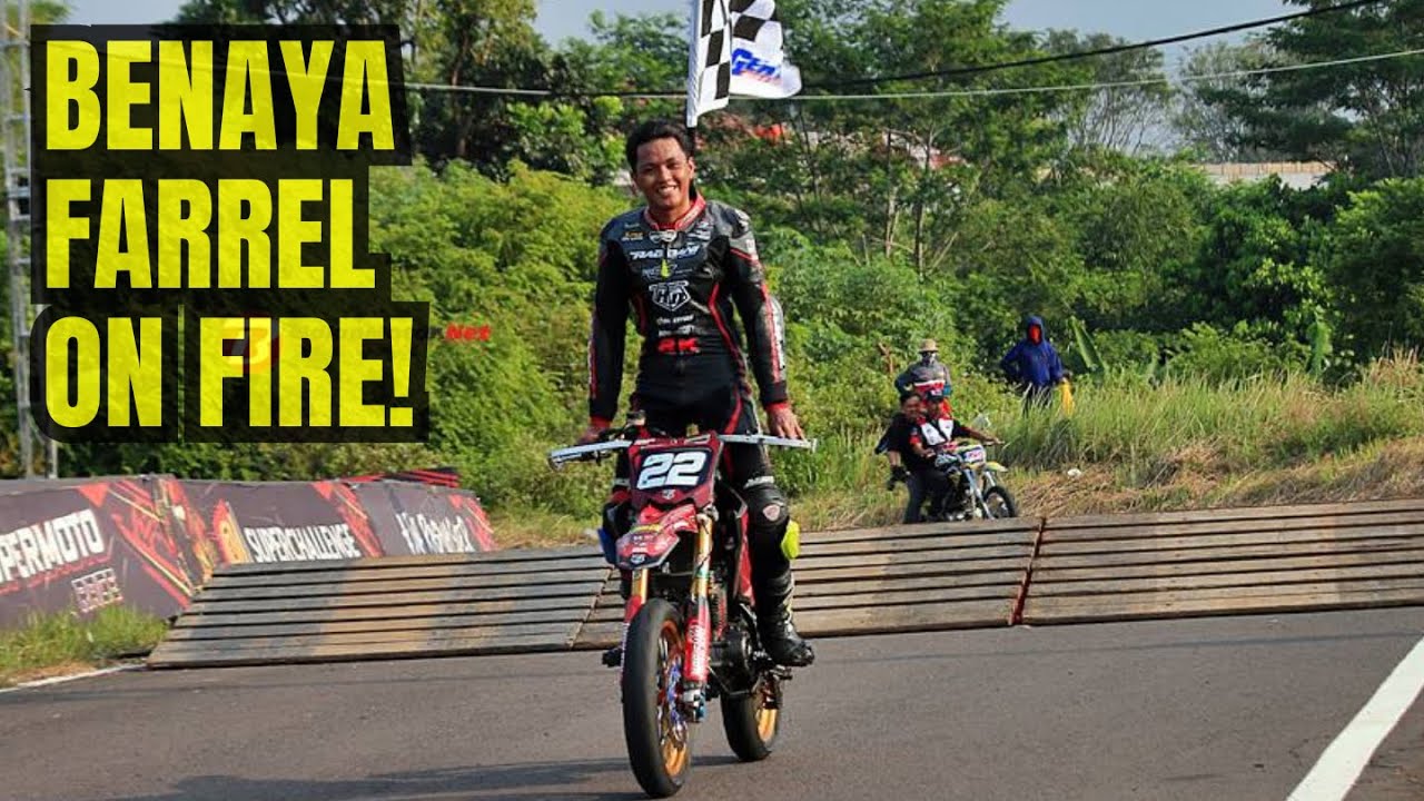 Benaya Farrel Tak Terlawan di Moto 1 Trail 180 Junior Superchallenge Supermoto Race 2024 Subang