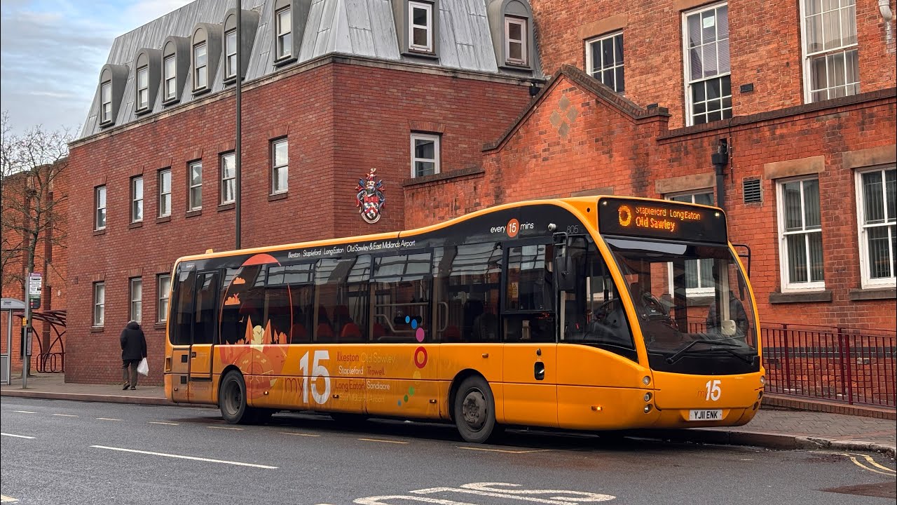 Trentbarton 805 / YJ11 EVK on the my15 to Ilkeston 