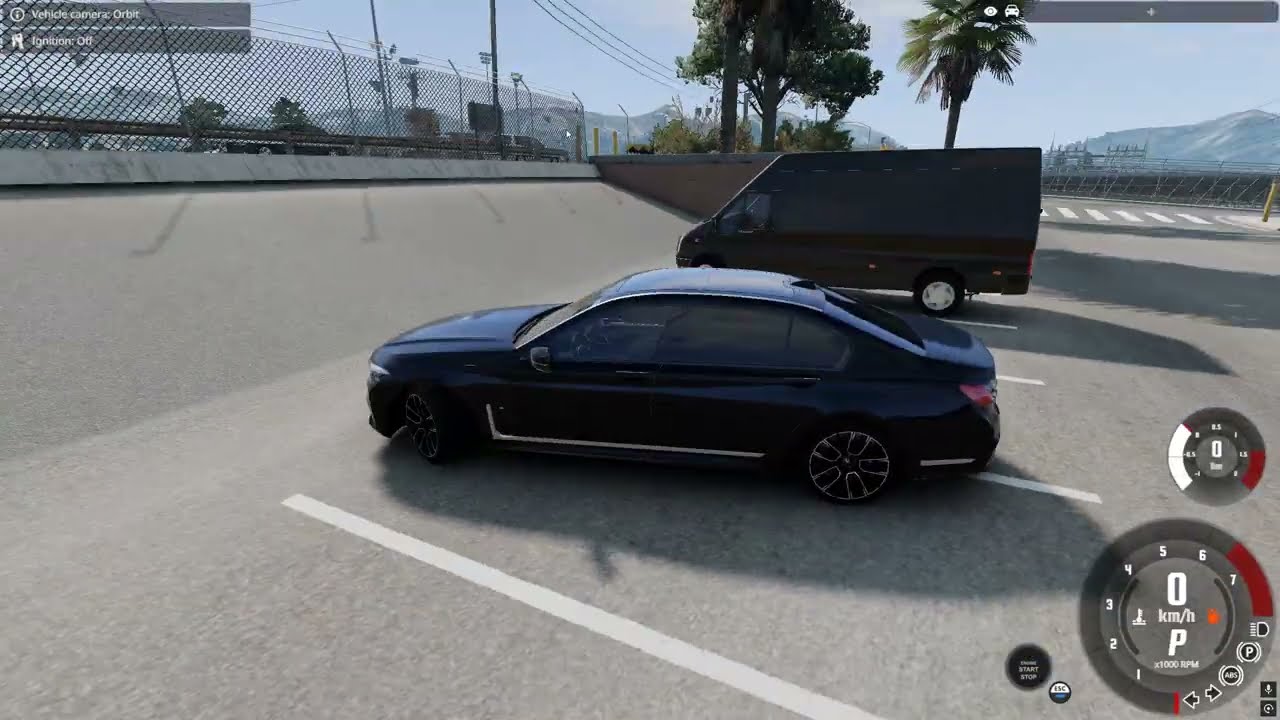 BMW M7 with a Steering Wheel | BeamNG.drive