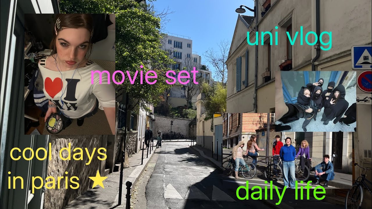 days in my life: from uni to movie sets 𖦹⋆｡°✩