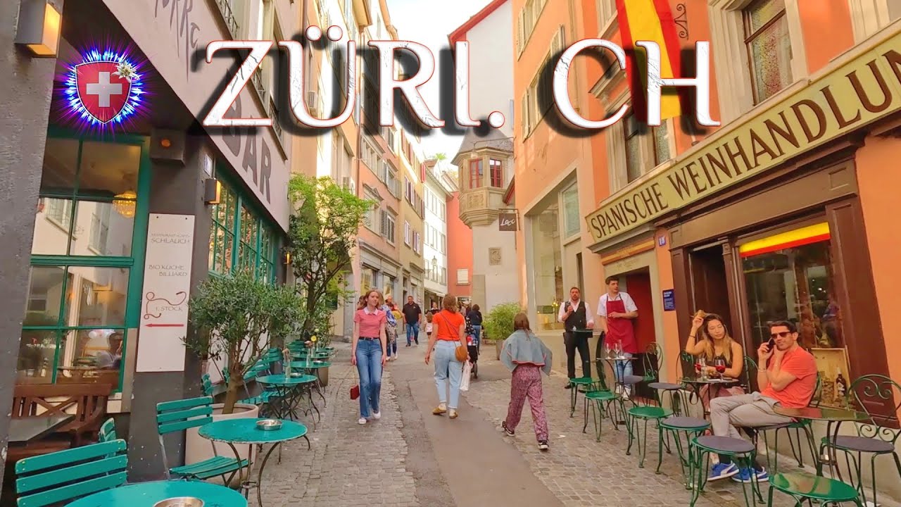 SWITZERLAND ZURICH ✨ Exploring Streets of Cafes, Restaurants & Shops 4K April