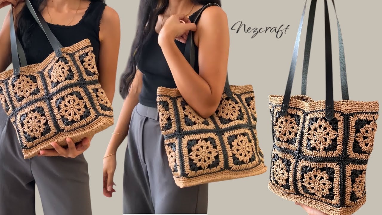 Çiçek desenli çanta yapımı  #diy  crochet bag design