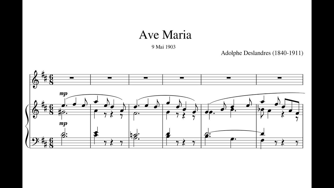 Deslandres, Adolphe (1840 - 1911) Ave Maria (1903).