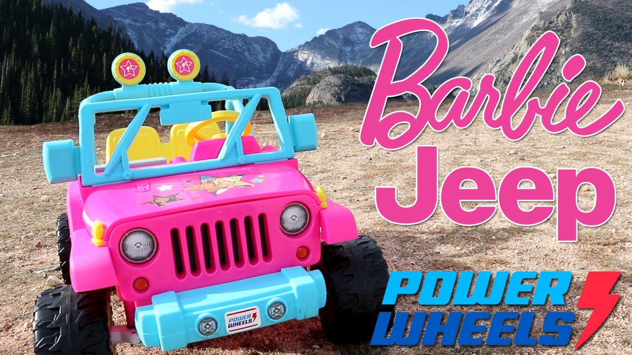 Power Wheels Barbie Jeep Unboxing Assembly Review | #barbie #jeep #powerwheels | Juniors Toons