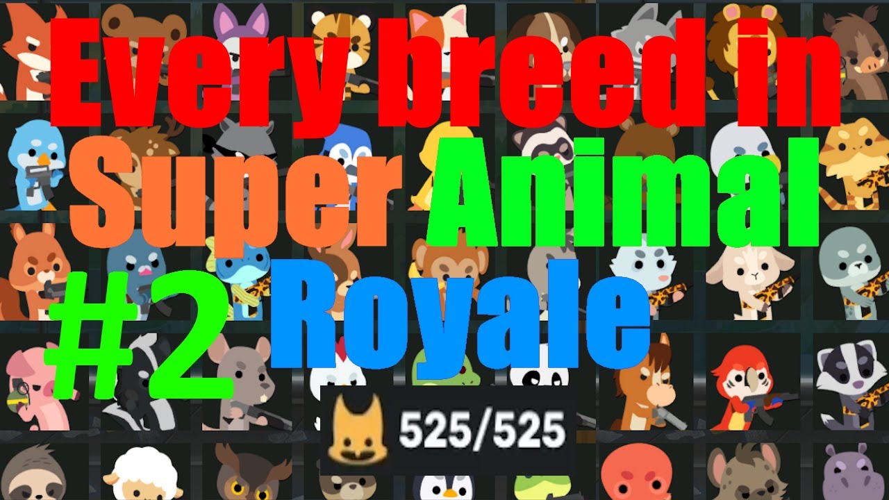 Super Animal Royale All Animals pt: 2