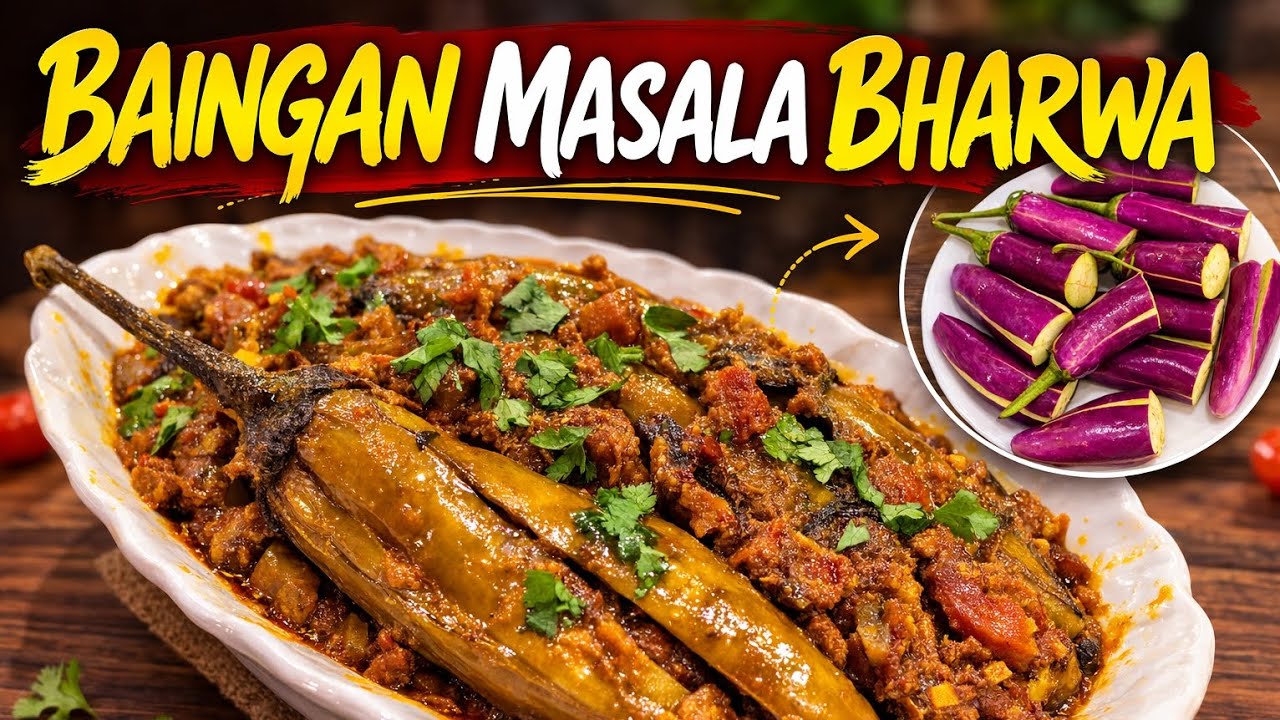 Baingan Masala Bharwa Recipe | Stuffed Baingan Sabzi | Easy Bharwa Baingan Recipe