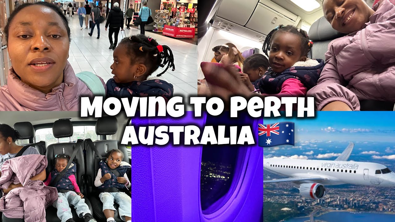 MOVING TO PERTH WESTERN AUSTRALIA 🇦🇺 | NIGERIAN FAMILY OF 4 , FLYING WITH KIDS + MINI HOUSE TOUR