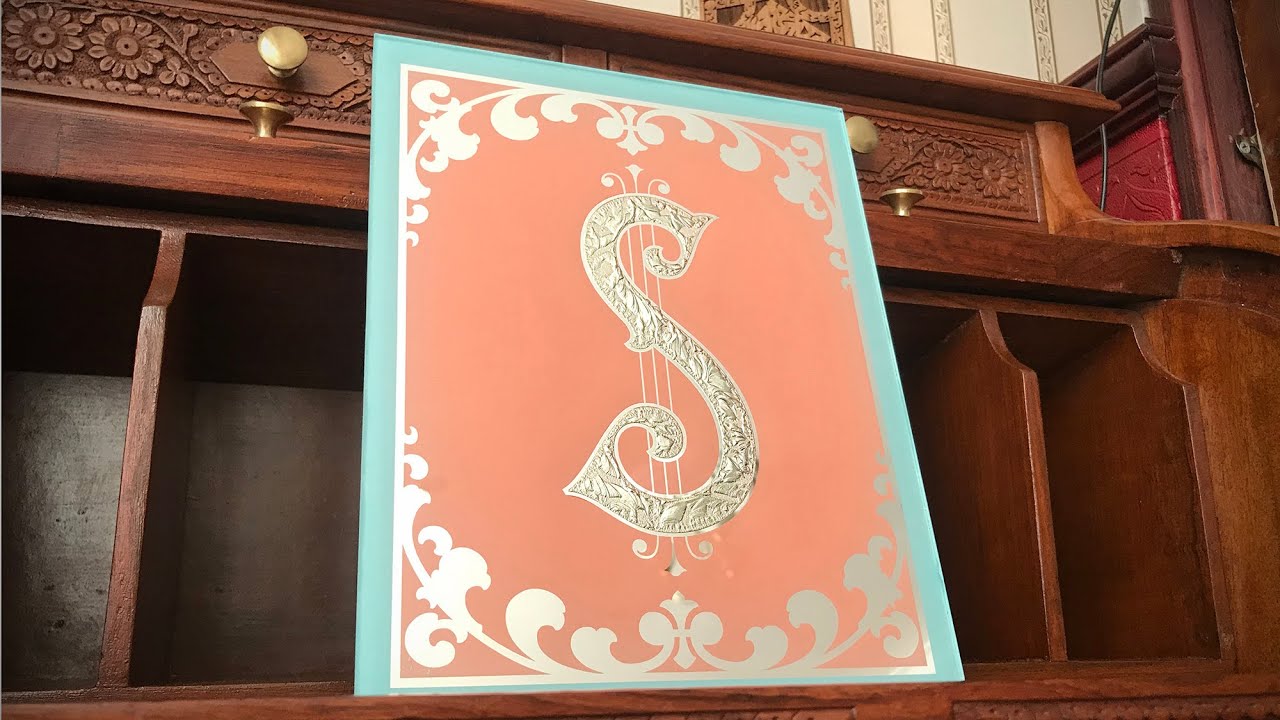 How to apply gold leaf on glass. Gilding tutorial