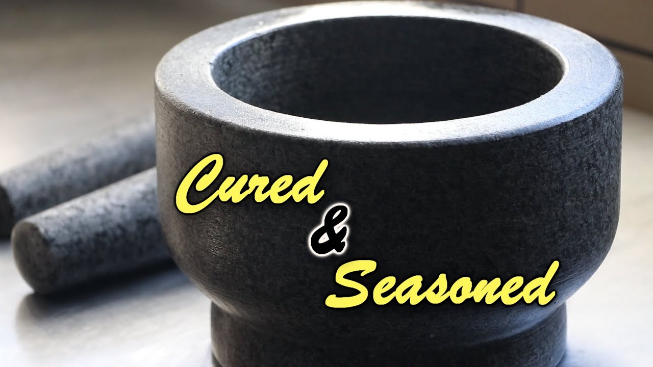 How to Cure & Season a Molcajete properly - Mortar and Pestle