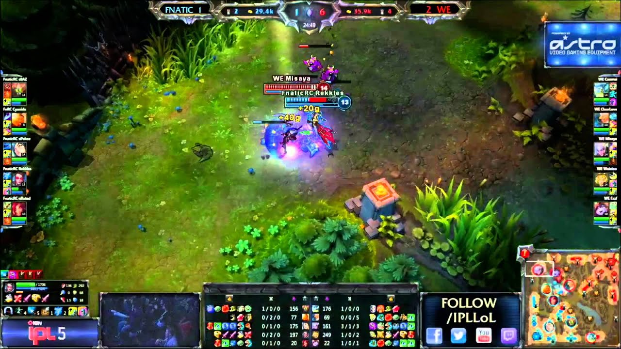 IPL5 FnaticRC Rekkles close escape from Misaya