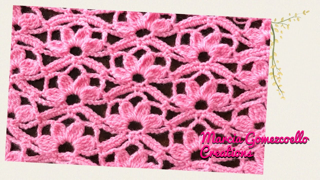 HERMOSA PUNTADA: Para Blusas/ HOW TO CROCHET: Beautiful Flores