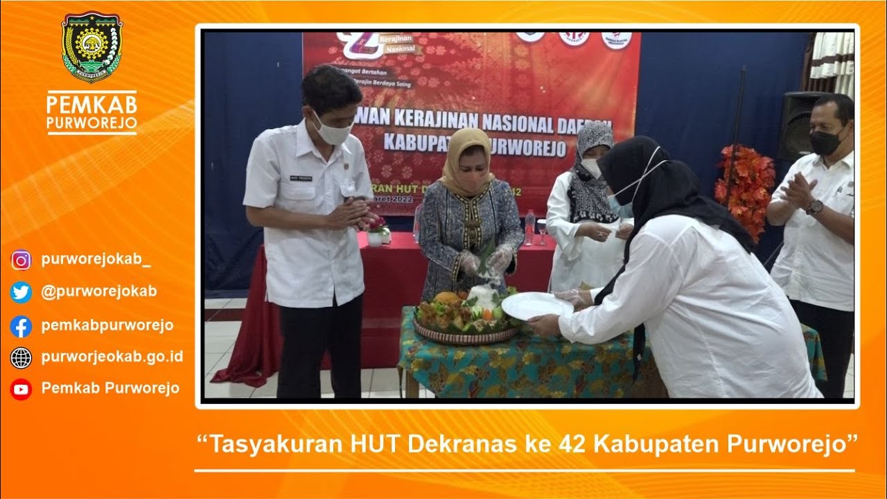 Perayaan HUT Dekranas ke 42 Kabupaten Purworejo || KABAR PURWOREJO
