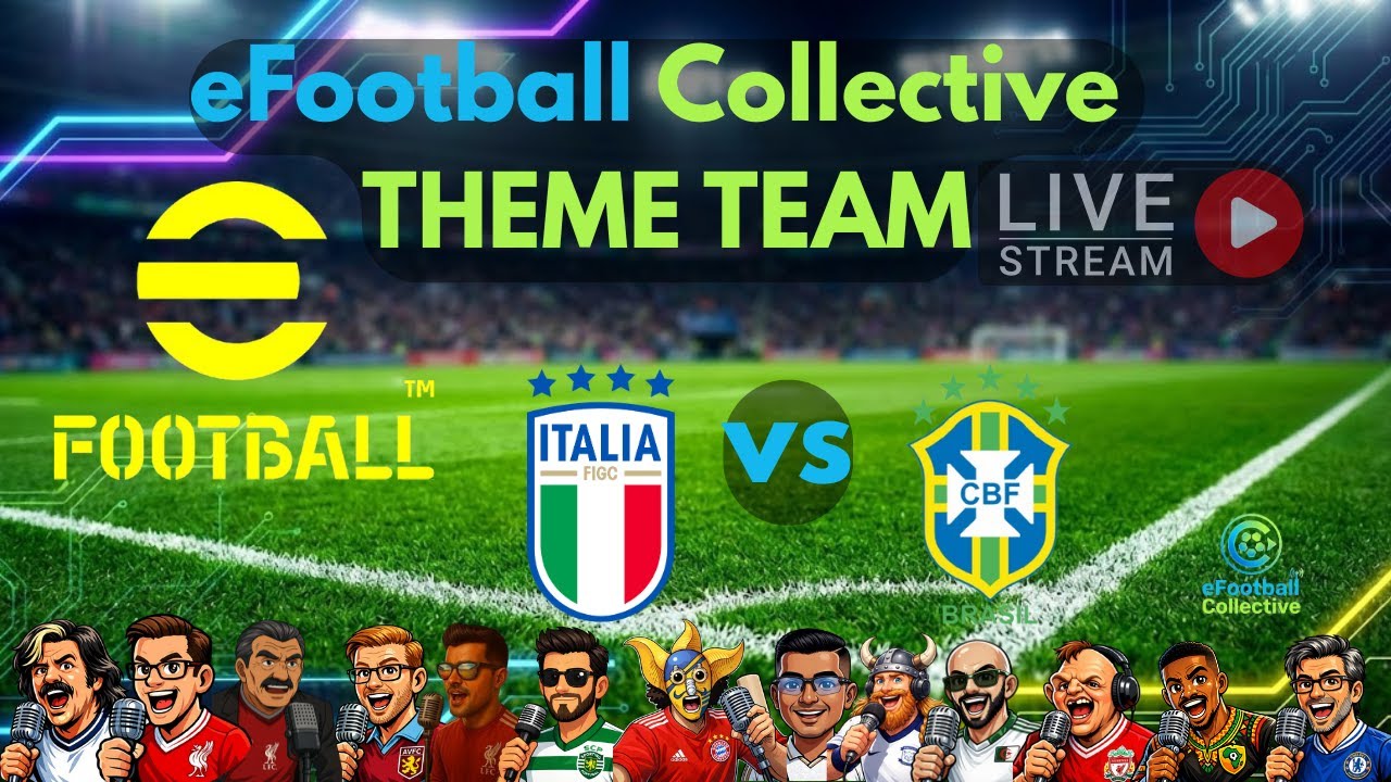 eFootball Theme Team 2vs2 Co-op Italy vs Brazil
