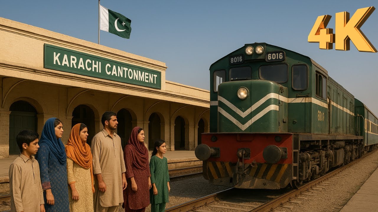 4K Walk || Karachi Cantt Railway Station 🇵🇰 || Pakistan Railway 