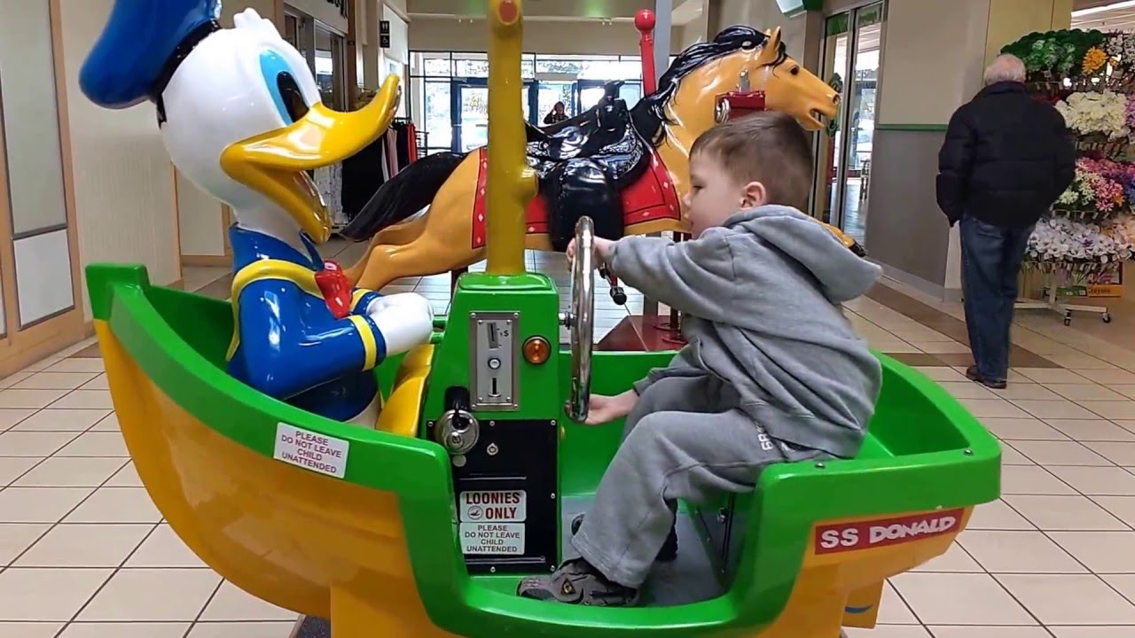 Riding in a boat with Donald Duck!!