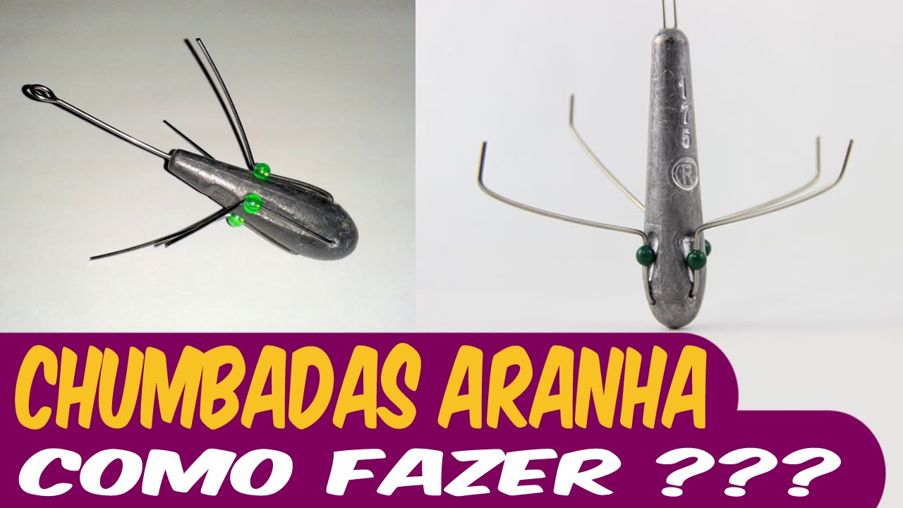Como fazer uma Chumbada tipo Aranha c/ desarme para pesca de praia