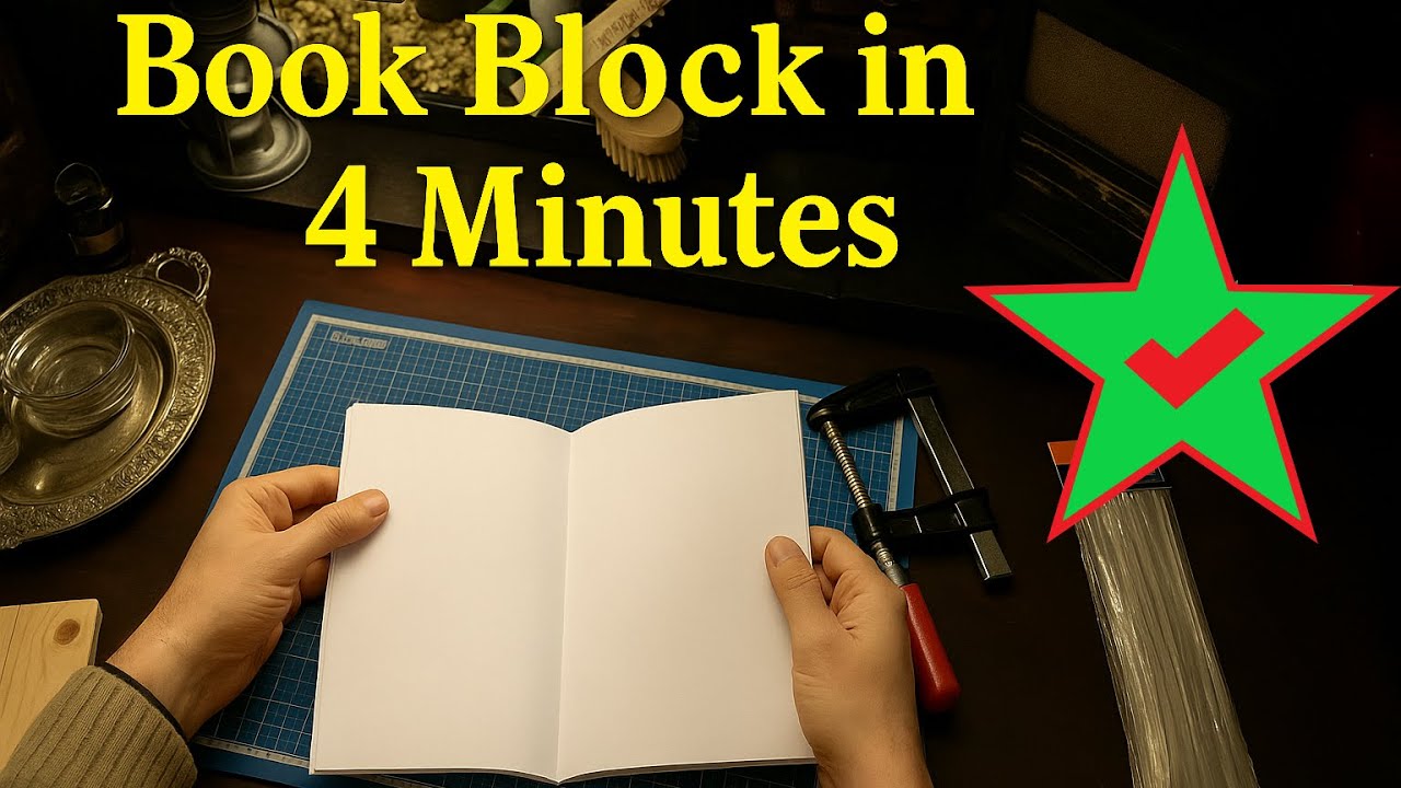 Super Method: Book Block Without a Press or Hassle. DIY Bookbinding